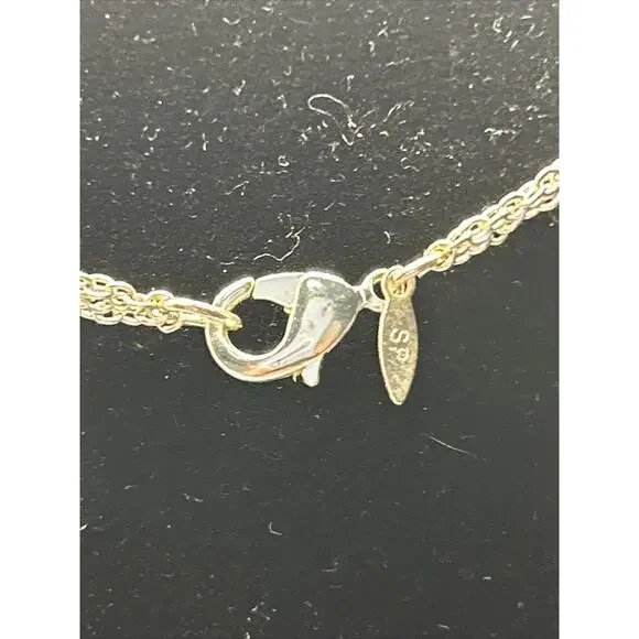 Avon Silver Plated 3 Strand 16” Chain Retro - Picture 5 of 5